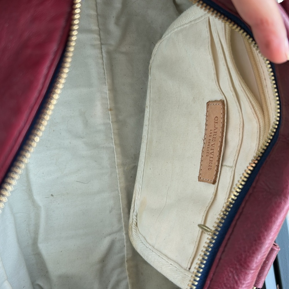 Clare Vivier Oxblood Petit Duffel - Picture 4 of 5